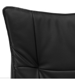 Chaise de bureau de massage Noir Similicuir