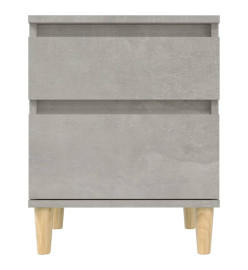 Tables de chevet 2 pcs Gris béton 40x35x50 cm