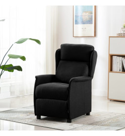 Fauteuil inclinable Noir Tissu