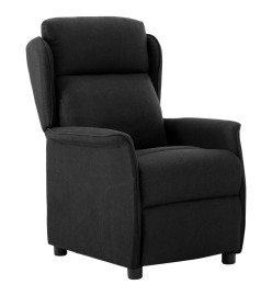 Fauteuil inclinable Noir Tissu