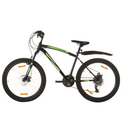 Vélo de montagne 21 vitesses Roues de 26 pouces 46 cm Noir