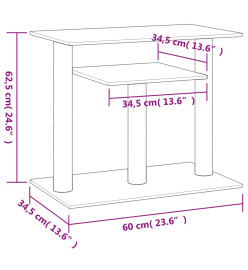 Arbres à chat avec plates-formes gris foncé 62,5 cm