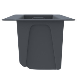 Boîtes à fleurs pour palettes euro 12 pcs Gris 36x13,5x9,5cm PP