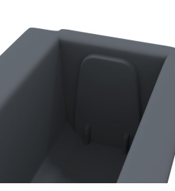 Boîtes à fleurs pour palettes euro 12 pcs Gris 36x13,5x9,5cm PP