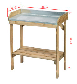 Nature Table de rempotage pour la plantation 6020500