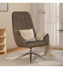 Chaise de relaxation Gris foncé Similicuir daim