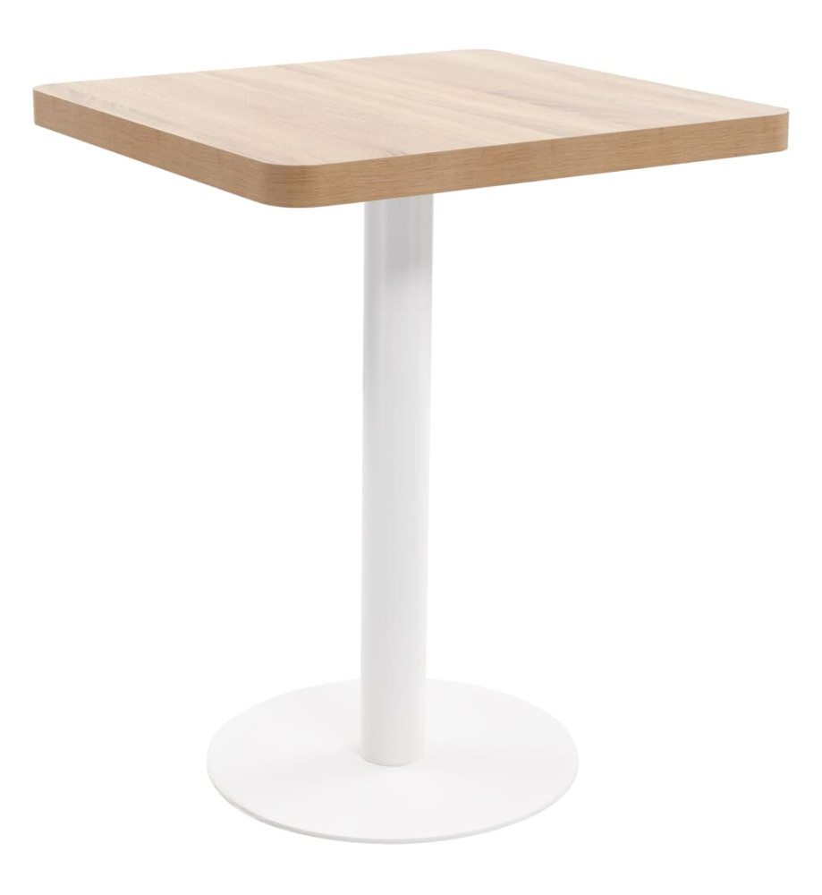 Table de bistro Marron clair 60x60 cm MDF