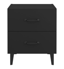 Tables de chevet 2 pcs Noir 40x35x47,5 cm