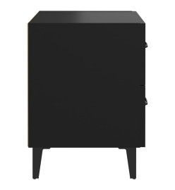 Tables de chevet 2 pcs Noir 40x35x47,5 cm