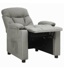 Fauteuil inclinable Gris clair Tissu