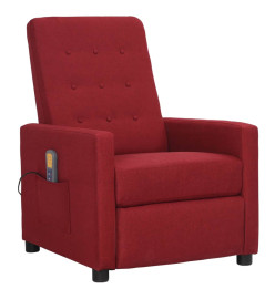 Fauteuil de massage Rouge bordeaux Tissu