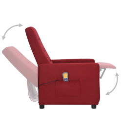 Fauteuil de massage Rouge bordeaux Tissu