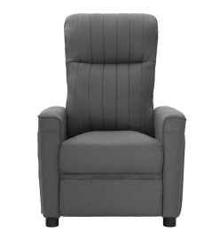 Fauteuil électrique de massage Gris clair Tissu