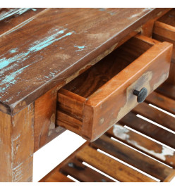 Table console 120 x 30 x 76 cm Bois de récupération massif