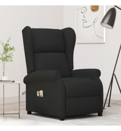 Fauteuil de massage électrique à oreilles noir tissu