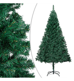 Arbre de Noël artificiel avec LED et boules Vert 150 cm PVC