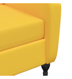 Fauteuil de massage inclinable jaune velours