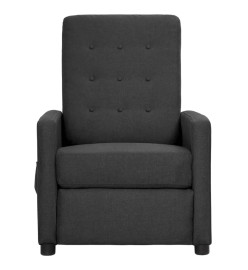 Fauteuil inclinable Gris foncé Tissu