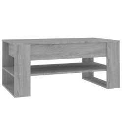 Table basse Sonoma gris 102x55x45 cm Bois d'ingénierie