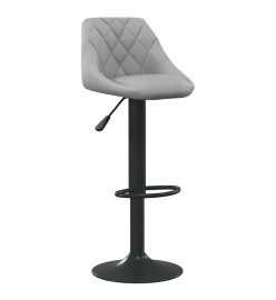 Tabouret de bar Gris clair Velours