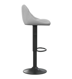 Tabouret de bar Gris clair Velours