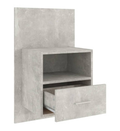 Tables de chevet murales 2 pcs Gris béton