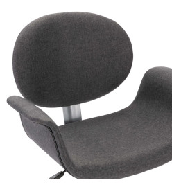 Chaise pivotante de bureau Gris Tissu