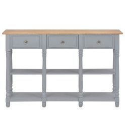 Table console Gris 120x30x76 cm MDF