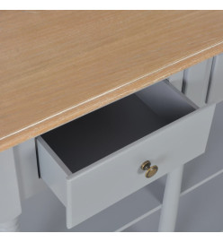 Table console Gris 120x30x76 cm MDF