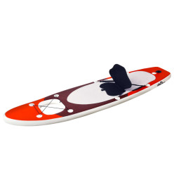 Ensemble de planche SUP gonflable Rouge 360x81x10 cm