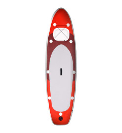 Ensemble de planche SUP gonflable Rouge 360x81x10 cm