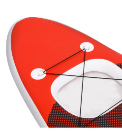 Ensemble de planche SUP gonflable Rouge 360x81x10 cm