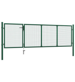 Portillon Acier 350x100 cm Vert