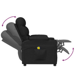 Fauteuil de massage Noir Tissu