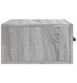 Table de chevet murale sonoma gris 35x35x20 cm