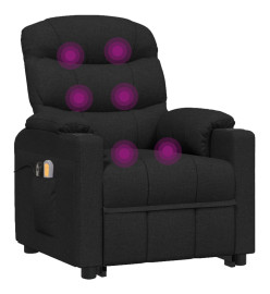 Fauteuil de massage Noir Tissu