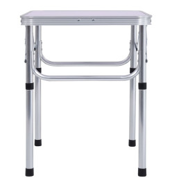 Table pliable de camping Blanc Aluminium 60x45 cm