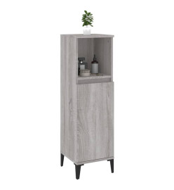 Armoire salle de bain sonoma gris 30x30x100 cm