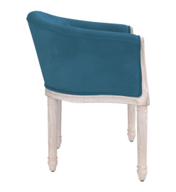 Chaise à manger Bleu Velours