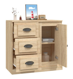 Buffet chêne sonoma 70x35,5x67,5 cm bois d'ingénierie