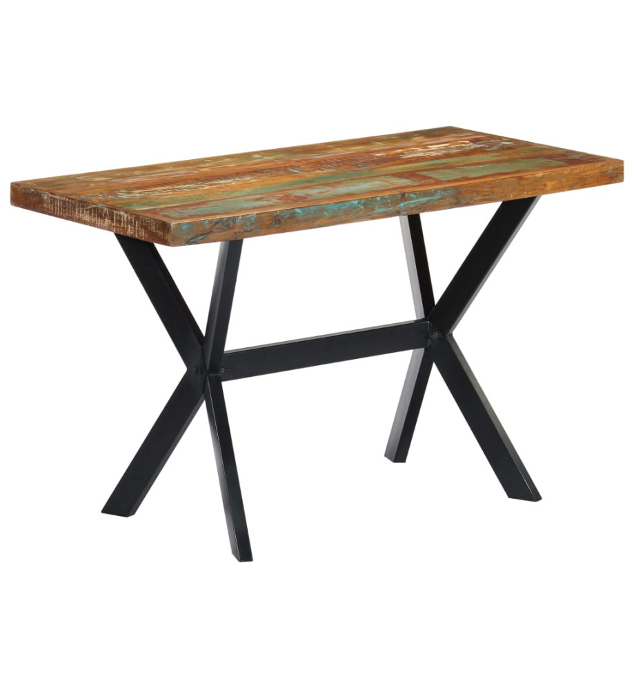 Table de salle à manger 120x60x75cm Bois de récupération massif