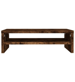 Support de moniteur Chêne fumé 42x24x13 cm Bois d'ingénierie