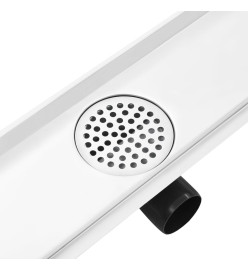 Drain de douche avec couvercle 2 en 1 53x14 cm Acier inoxydable