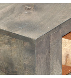 Table console Gris 86 x 30 x 76 cm Bois de manguier massif