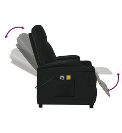 Fauteuil de massage Noir Similicuir