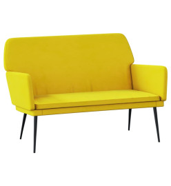 Banc Jaune 108x79x79 cm Velours