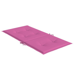 Coussins de chaise à dossier bas lot de 6 rose tissu