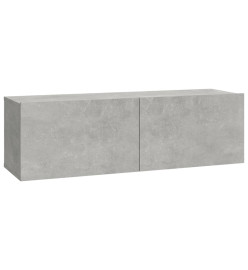 Ensemble de meubles TV 6 pcs Gris béton Bois d'ingénierie