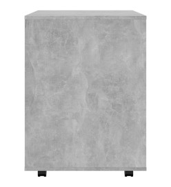 Armoire à roulettes Gris béton 60x53x72 cm Aggloméré