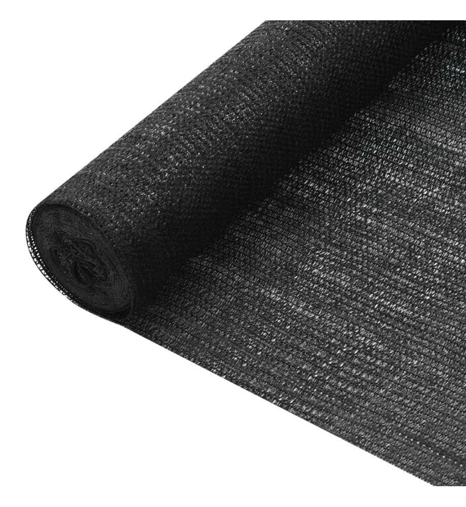 Filet brise-vue Noir 1,2x50 m PEHD 75 g/m²